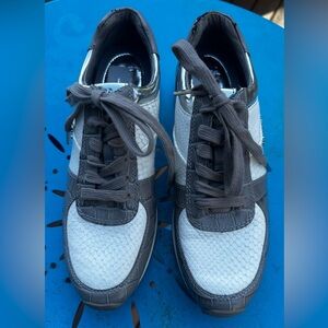 Michael Kors sneakers. Leather and man-made material. White, gray, silver. New.